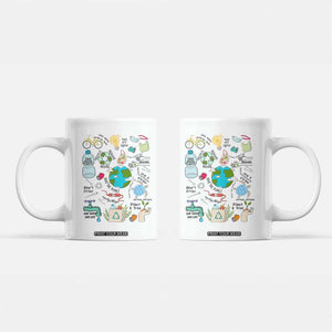 Save The Planet Coffee Mug Earth Day Protect Nature Environmental Recycling TS02 White Print Your Wear