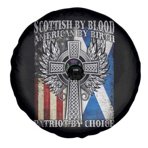 Scottish American Spare Tire Cover Scottish By Blood American By Birth Patriot By Choice TS11 Print Your Wear