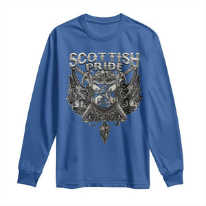 Scottish Pride Celtic Scotland Lion Rampant Long Sleeve Shirt TS11 Royal Blue Print Your Wear