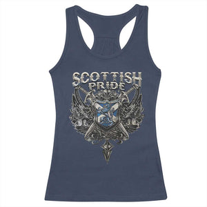 Scottish Pride Celtic Scotland Lion Rampant Racerback Tank Top TS11 Navy Print Your Wear