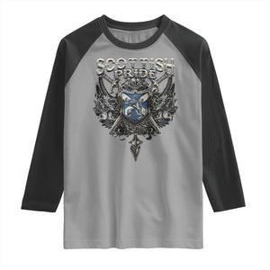 Scottish Pride Celtic Scotland Lion Rampant Raglan Shirt TS11 Sport Gray Black Print Your Wear