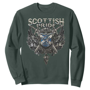 Scottish Pride Celtic Scotland Lion Rampant Sweatshirt TS11 Dark Forest Green Print Your Wear