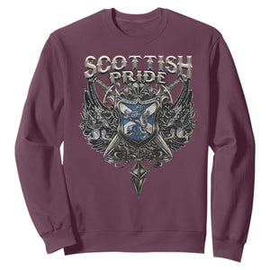 Scottish Pride Celtic Scotland Lion Rampant Sweatshirt TS11 Maroon Print Your Wear