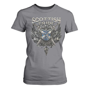 Scottish Pride Celtic Scotland Lion Rampant T Shirt For Women TS11 Charcoal Print Your Wear