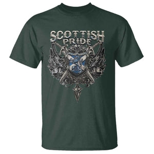 Scottish Pride Celtic Scotland Lion Rampant T Shirt TS11 Dark Forest Green Print Your Wear