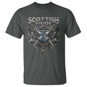Scottish Pride Celtic Scotland Lion Rampant T Shirt TS11 Dark Heather Print Your Wear