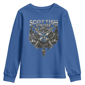 Scottish Pride Celtic Scotland Lion Rampant Youth Sweatshirt TS11 Royal Blue Print Your Wear
