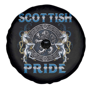 Scottish Pride Spare Tire Cover Lion Rampant Unicorns Scottish Flag TS11 Print Your Wear