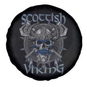 Scottish Viking Axes Celtic Knot Spare Tire Cover Scottish Flag TS11 Print Your Wear
