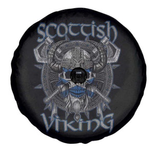 Scottish Viking Axes Celtic Knot Spare Tire Cover Scottish Flag TS11 Print Your Wear