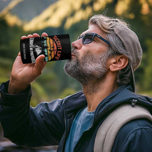 Scout Camping 4 in 1 Can Cooler Tumbler Scout Camping Always Be Prepared Hiking Camping Outdoors Troop Leader TS02 Print Your Wear