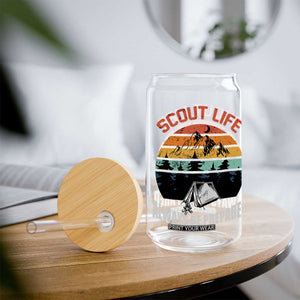 Scout Camping Glass Can Scout Camping Always Be Prepared Hiking Camping Outdoors Troop Leader TS02 Print Your Wear