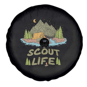 Scout Camping Spare Tire Cover Scout Camping Life Hiking Camping Outdoors Troop Leader TS02 Print Your Wear