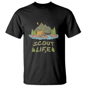 Scout Camping T Shirt Scout Camping Life Hiking Camping Outdoors Troop Leader TS02 Black Print Your Wear