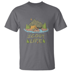Scout Camping T Shirt Scout Camping Life Hiking Camping Outdoors Troop Leader TS02 Charcoal Print Your Wear