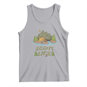 Scout Camping Tank Top Scout Camping Life Hiking Camping Outdoors Troop Leader TS02 Athletic Heather Print Your Wear