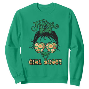 Scout Girl Cookie Dealer Sweatshirt Troop Leader Kidlife Little Bun TS02 Irish Green Print Your Wear