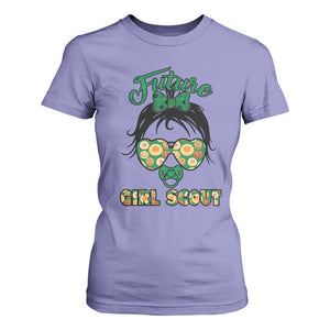 Scout Girl Cookie Dealer T Shirt For Women Troop Leader Kidlife Little Bun TS02 Violet Print Your Wear