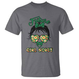 Scout Girl Cookie Dealer T Shirt Troop Leader Kidlife Little Bun TS02 Charcoal Print Your Wear