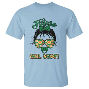 Scout Girl Cookie Dealer T Shirt Troop Leader Kidlife Little Bun TS02 Light Blue Print Your Wear