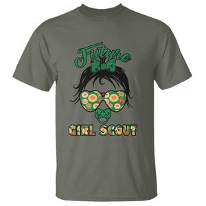 Scout Girl Cookie Dealer T Shirt Troop Leader Kidlife Little Bun TS02 Military Green Print Your Wear