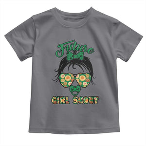 Scout Girl Cookie Dealer Toddler T Shirt Troop Leader Kidlife Little Bun TS02 Charcoal Print Your Wear