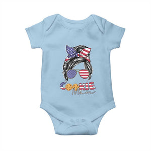 Scout Girl Mom Baby Onesie American Proud Cookie Mom Troop Leader Family Matching TS02 Light Blue Print Your Wear