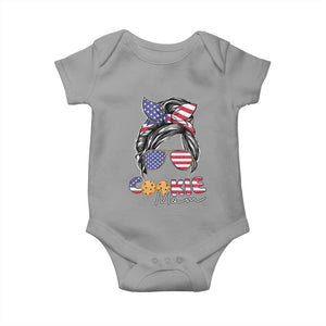 Scout Girl Mom Baby Onesie American Proud Cookie Mom Troop Leader Family Matching TS02 Sport Gray Print Your Wear
