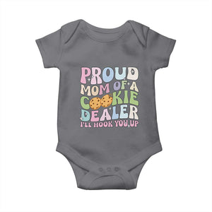 Scout Girl Mom Baby Onesie Proud Mom Of A Cookie Dealer Troop Leader Family Matching TS02 Charcoal Print Your Wear