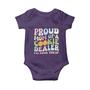 Scout Girl Mom Baby Onesie Proud Mom Of A Cookie Dealer Troop Leader Family Matching TS02 Purple Print Your Wear