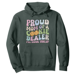 Scout Girl Mom Hoodie Proud Mom Of A Cookie Dealer Troop Leader Family Matching TS02 Dark Forest Green Print Your Wear