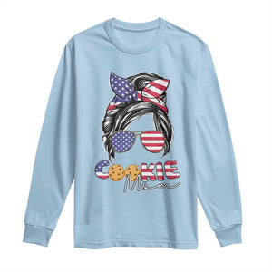 Scout Girl Mom Long Sleeve Shirt American Proud Cookie Mom Troop Leader Family Matching TS02 Light Blue Print Your Wear
