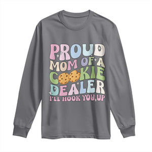 Scout Girl Mom Long Sleeve Shirt Proud Mom Of A Cookie Dealer Troop Leader Family Matching TS02 Charcoal Print Your Wear