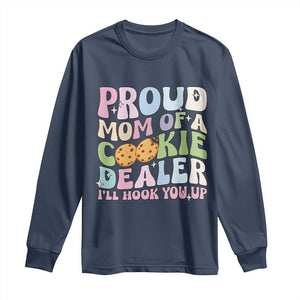 Scout Girl Mom Long Sleeve Shirt Proud Mom Of A Cookie Dealer Troop Leader Family Matching TS02 Navy Print Your Wear