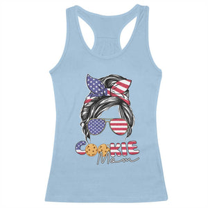 Scout Girl Mom Racerback Tank Top American Proud Cookie Mom Troop Leader Family Matching TS02 Light Blue Print Your Wear