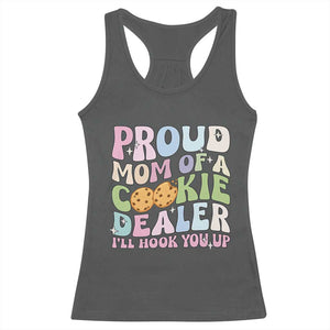 Scout Girl Mom Racerback Tank Top Proud Mom Of A Cookie Dealer Troop Leader Family Matching TS02 Dark Heather Print Your Wear