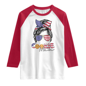 Scout Girl Mom Raglan Shirt American Proud Cookie Mom Troop Leader Family Matching TS02 White Red Print Your Wear