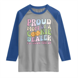Scout Girl Mom Raglan Shirt Proud Mom Of A Cookie Dealer Troop Leader Family Matching TS02 Sport Gray Royal Print Your Wear