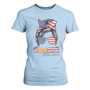 Scout Girl Mom T Shirt For Women American Proud Cookie Mom Troop Leader Family Matching TS02 Light Blue Print Your Wear