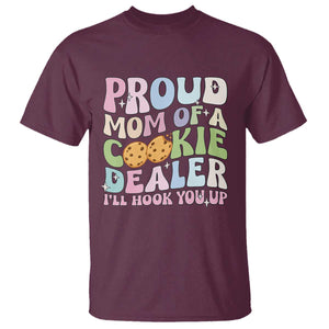 Scout Girl Mom T Shirt Proud Mom Of A Cookie Dealer Troop Leader Family Matching TS02 Maroon Print Your Wear