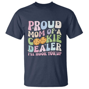 Scout Girl Mom T Shirt Proud Mom Of A Cookie Dealer Troop Leader Family Matching TS02 Navy Print Your Wear
