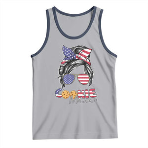 Scout Girl Mom Tank Top American Proud Cookie Mom Troop Leader Family Matching TS02 Athletic Heather Navy Print Your Wear