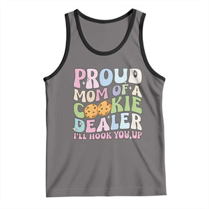 Scout Girl Mom Tank Top Proud Mom Of A Cookie Dealer Troop Leader Family Matching TS02 Deep Heather Black Print Your Wear