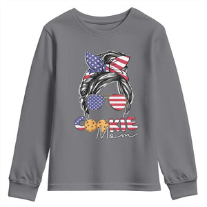 Scout Girl Mom Youth Sweatshirt American Proud Cookie Mom Troop Leader Family Matching TS02 Charcoal Print Your Wear