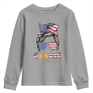 Scout Girl Mom Youth Sweatshirt American Proud Cookie Mom Troop Leader Family Matching TS02 Sport Gray Print Your Wear