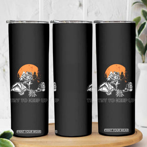 Scout Girl Skinny Tumbler I Scout Like A Girl Try To Keep Up Hiking Camping Scouting TS02 Print Your Wear
