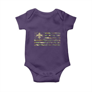 Scout Law Values Baby Onesie American Camo Flag Retro Vintage TS02 Purple Print Your Wear
