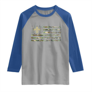 Scout Law Values Raglan Shirt American Camo Flag Retro Vintage TS02 Sport Gray Royal Print Your Wear