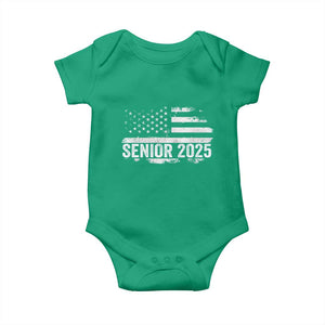 Senior 2025 Graduation Baby Onesie Class Of 2025 Vintage American Flag TS11 Irish Green Print Your Wear