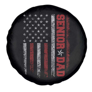 Senior Dad Spare Tire Cover Graduate Proud Dad Class of 2025 Vintage American Flag TS11 Print Your Wear